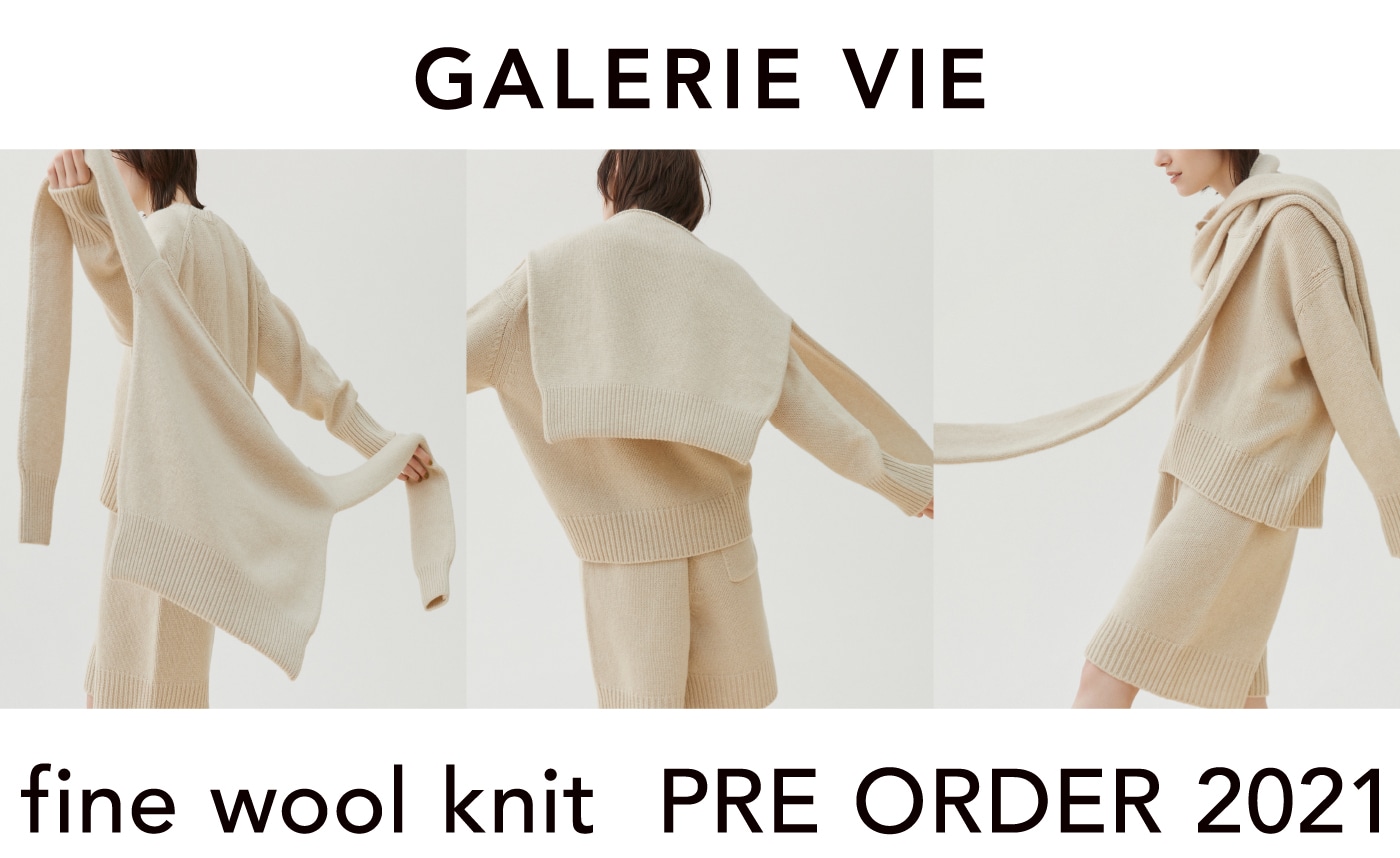 GALERIE VIE fine wool knit PRE ORDER 2021