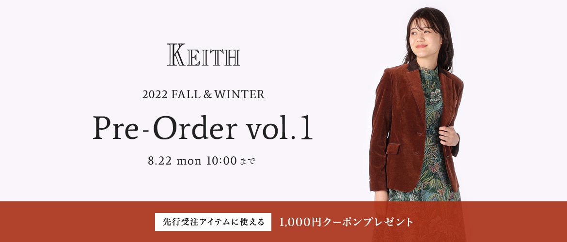 KEITH 2022 FALL&WITER Pre-Oeder Vol.1