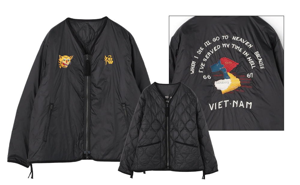 TAIONジャパンスペシャル リバーシブル ベトジャン ダウンジャケット