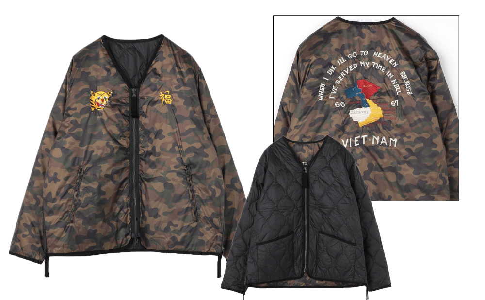 TAIONジャパンスペシャル リバーシブル ベトジャン ダウンジャケット