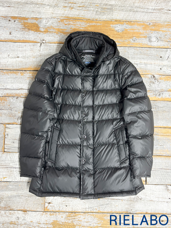 RIELABO ダウンジャケット フード付き グレー/ネイビー FEATURE | RIELABO PREMIUM DOWN COAT | NICOLE ONLINE SHOP (ニコル