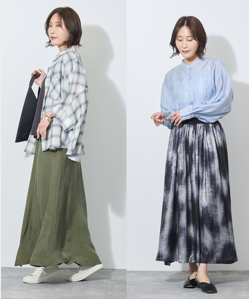 春色スカートコーデバナー