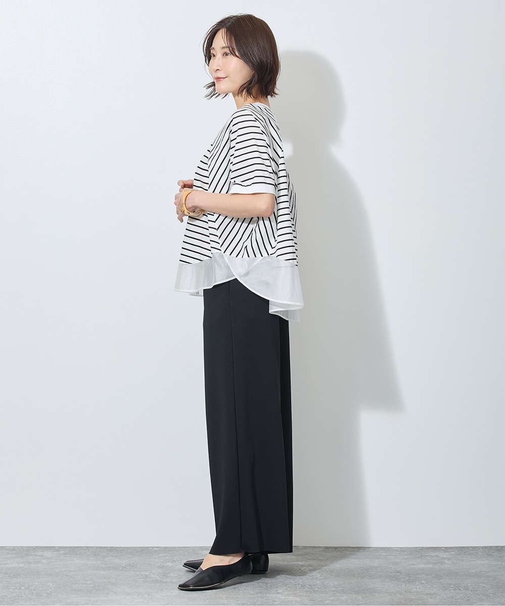 シアーボーダーTシャツ