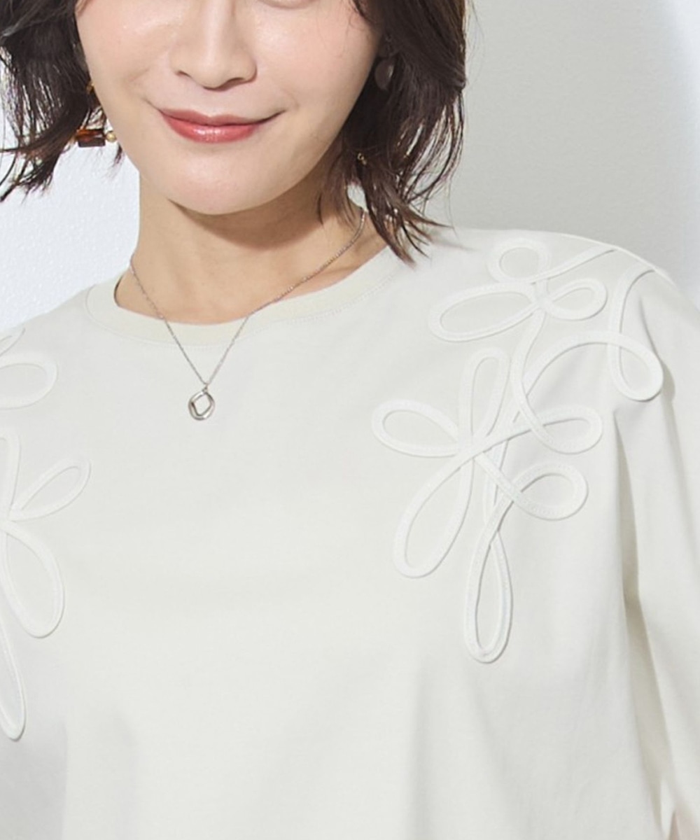 コードテープ刺繍 Tシャツ